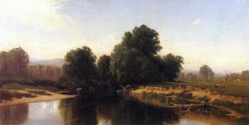 Alfred Thompson Bricher : Cattle by the River